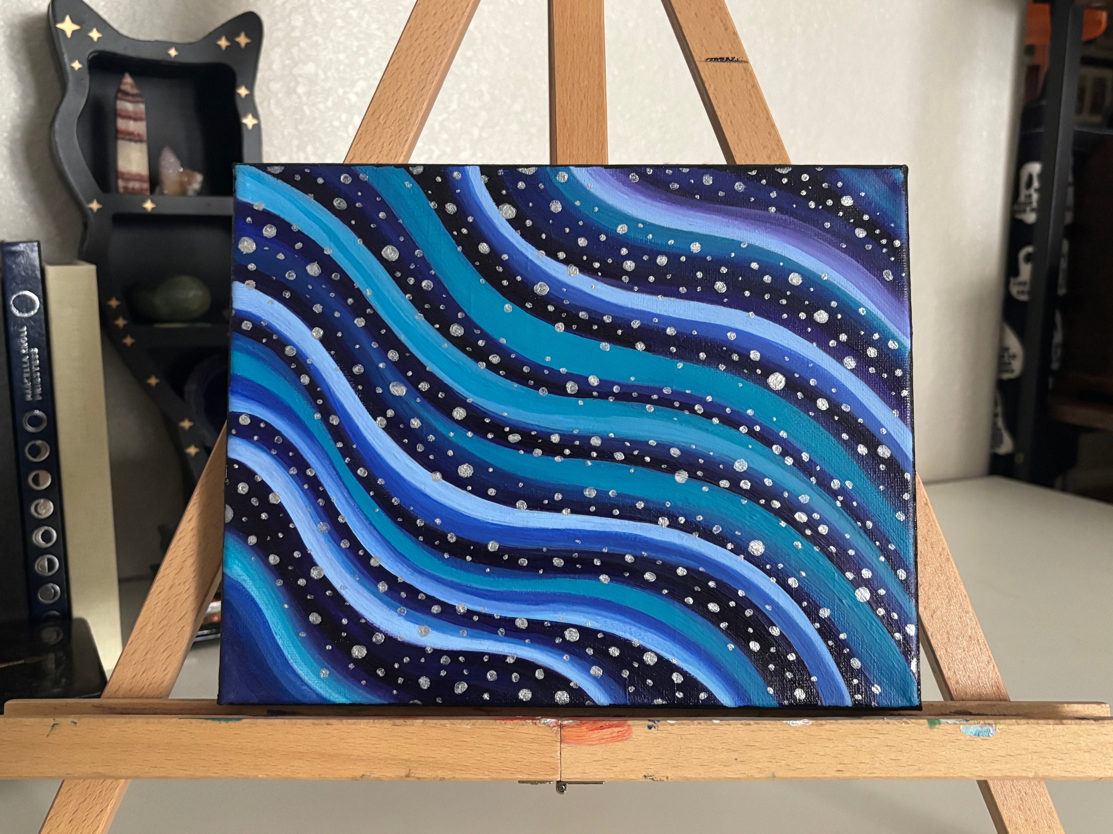 Cold Plunge - Original Painting on Stretched Canvas (8" x 10")