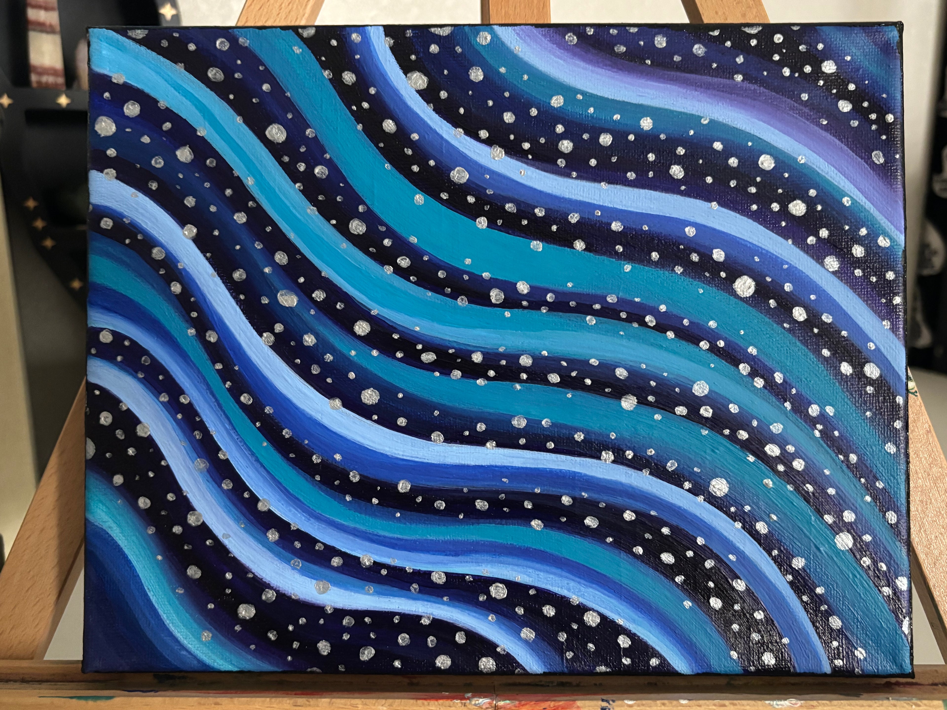 Cold Plunge - Original Painting on Stretched Canvas (8" x 10")