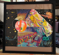 Cosmic Dreamer - Original Collage (Framed - 13" x 13")