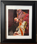 Dispelling Shadows - Original Collage (Framed - 10" x 12 in")