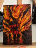 EXPLODE! - Original Painting on a Canvas Panel (5" x 7")
