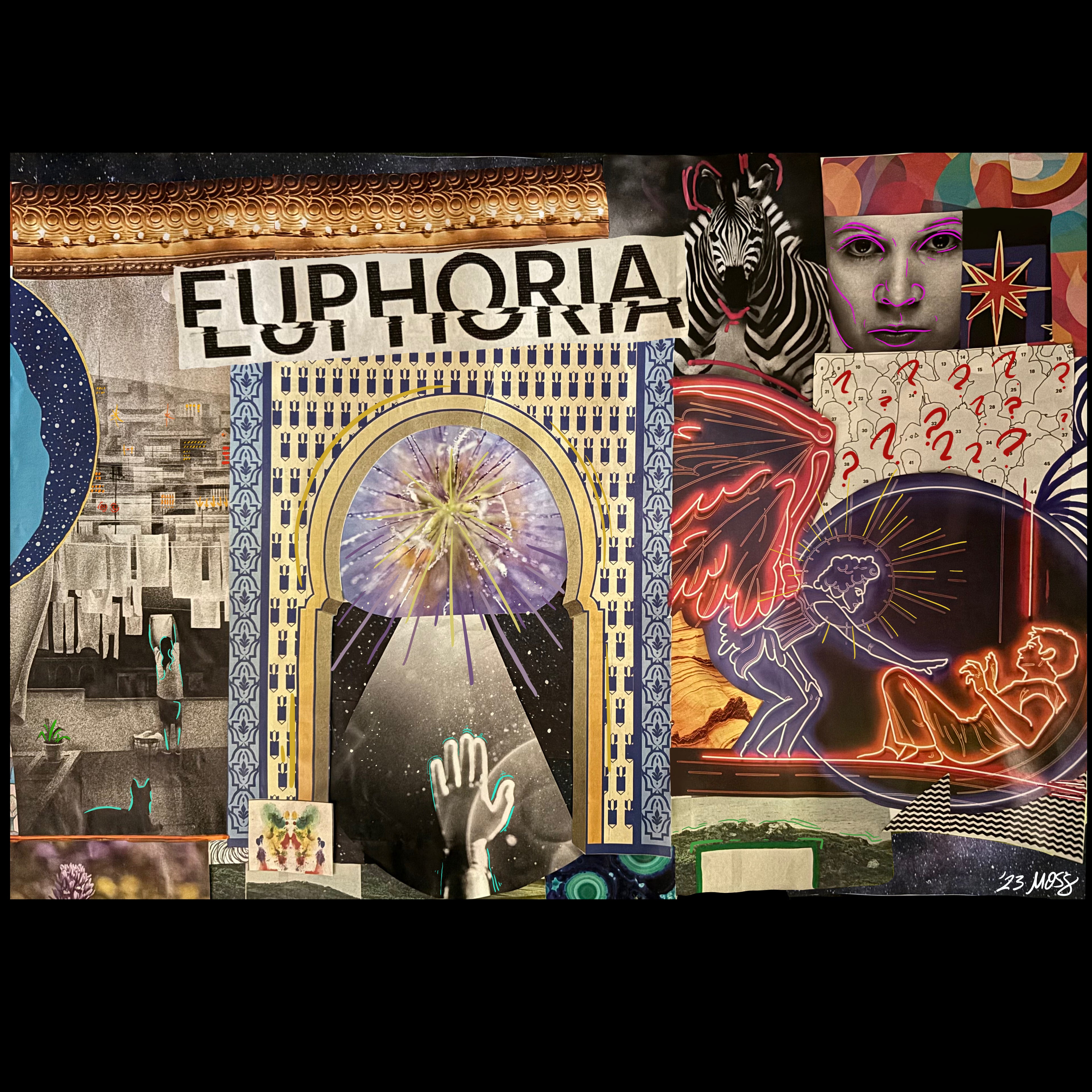 the original image of the EUPHORIA collage that was used for the printing