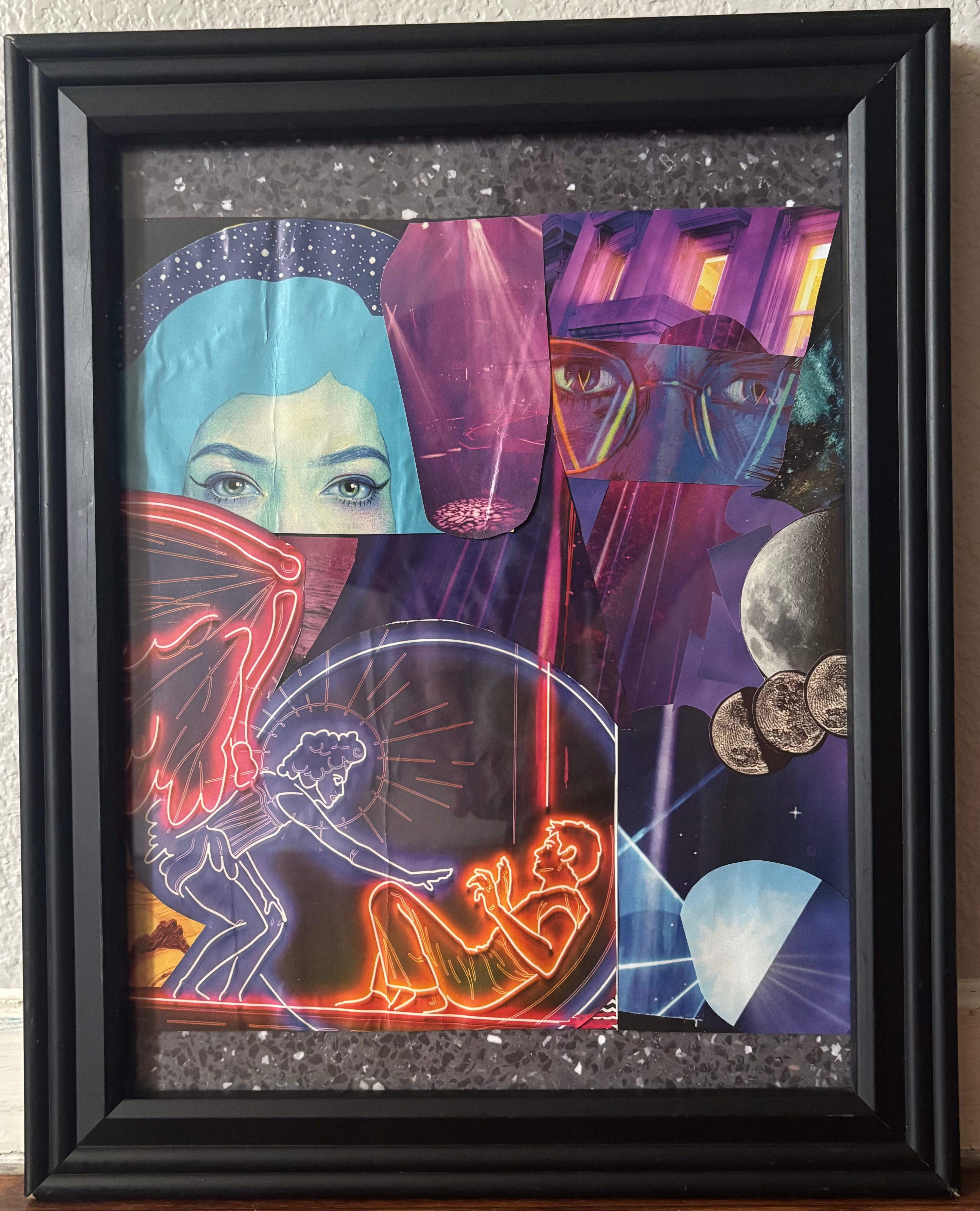 Layers of Consciousness - Original Collage (Framed - 12" x 15")