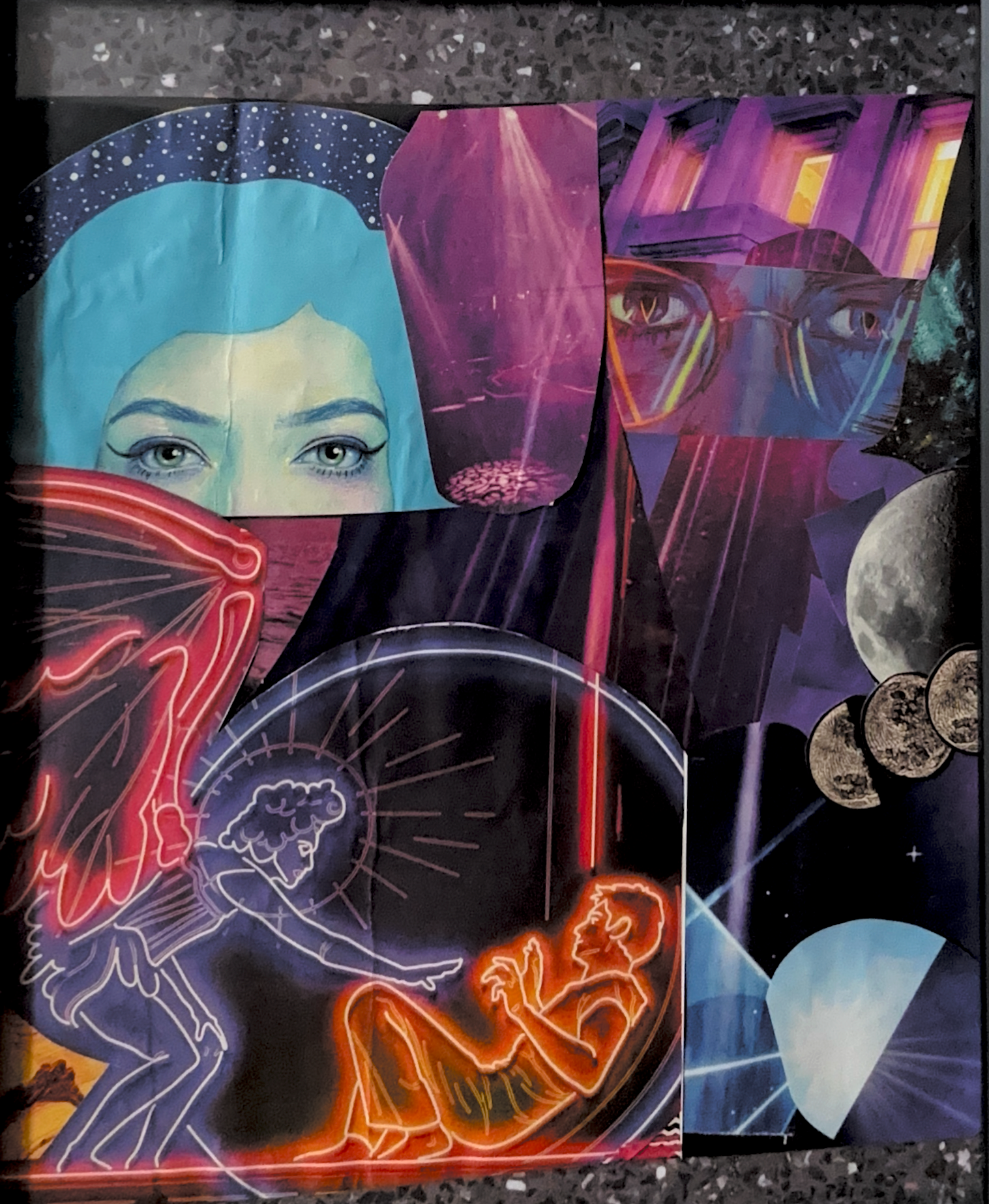 Layers of Consciousness - Original Collage (Framed - 12" x 15")