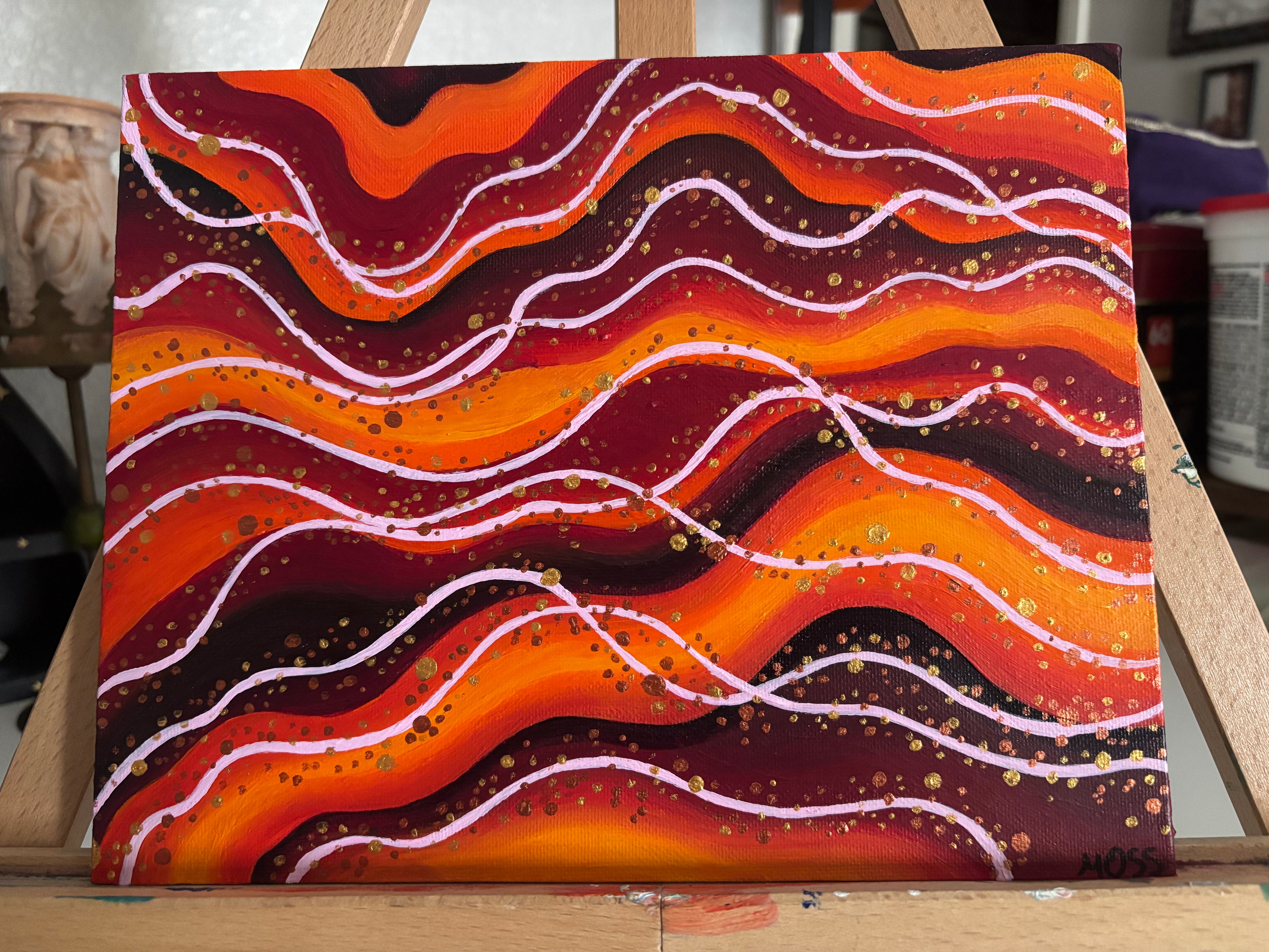 Mother's Veins - Original Painting on a Canvas Panel (8" x 10")