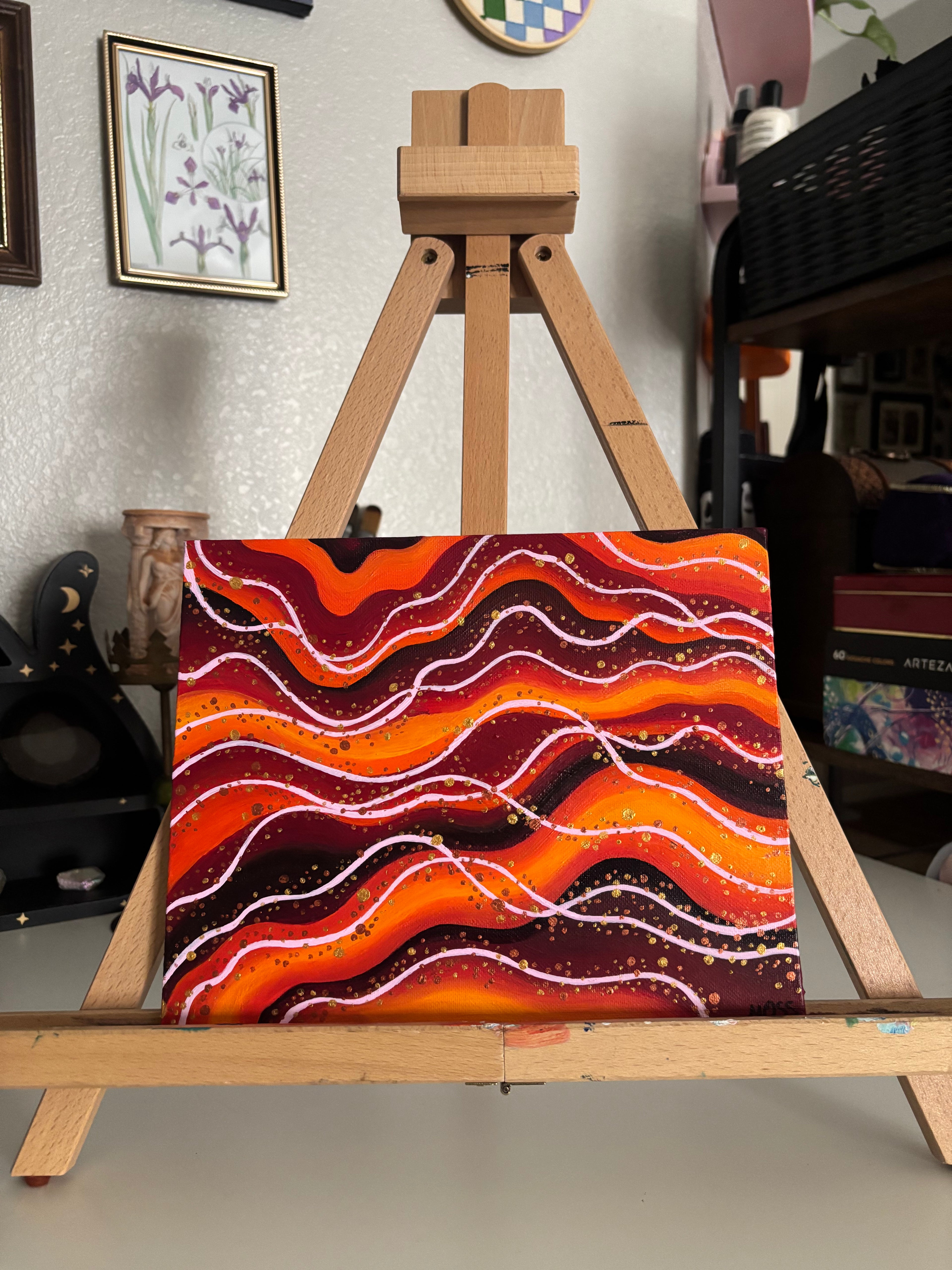Mother's Veins - Original Painting on a Canvas Panel (8" x 10")