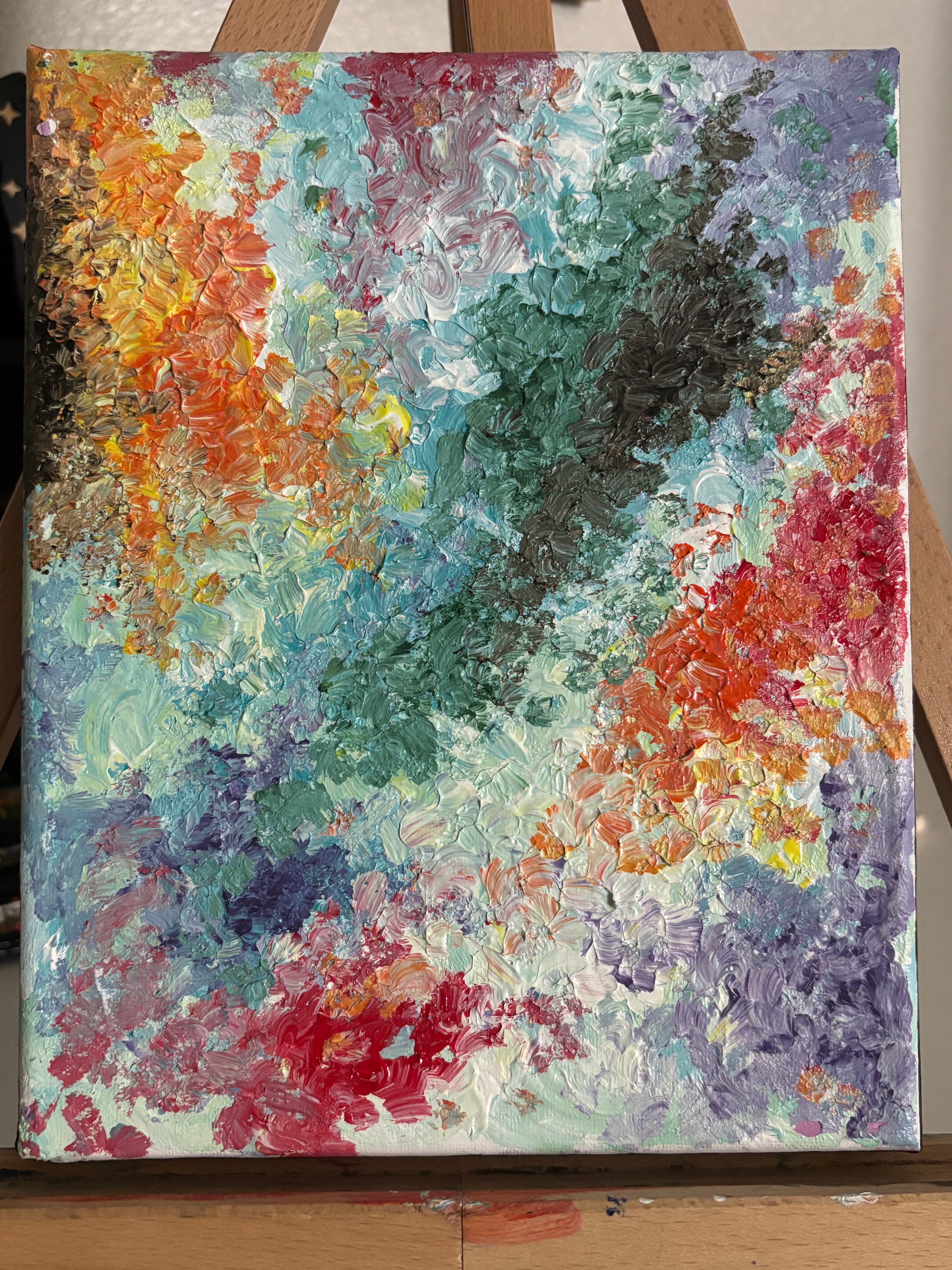 Quantum Fuzz - Original Painting on Stretched Canvas (8" x 10")