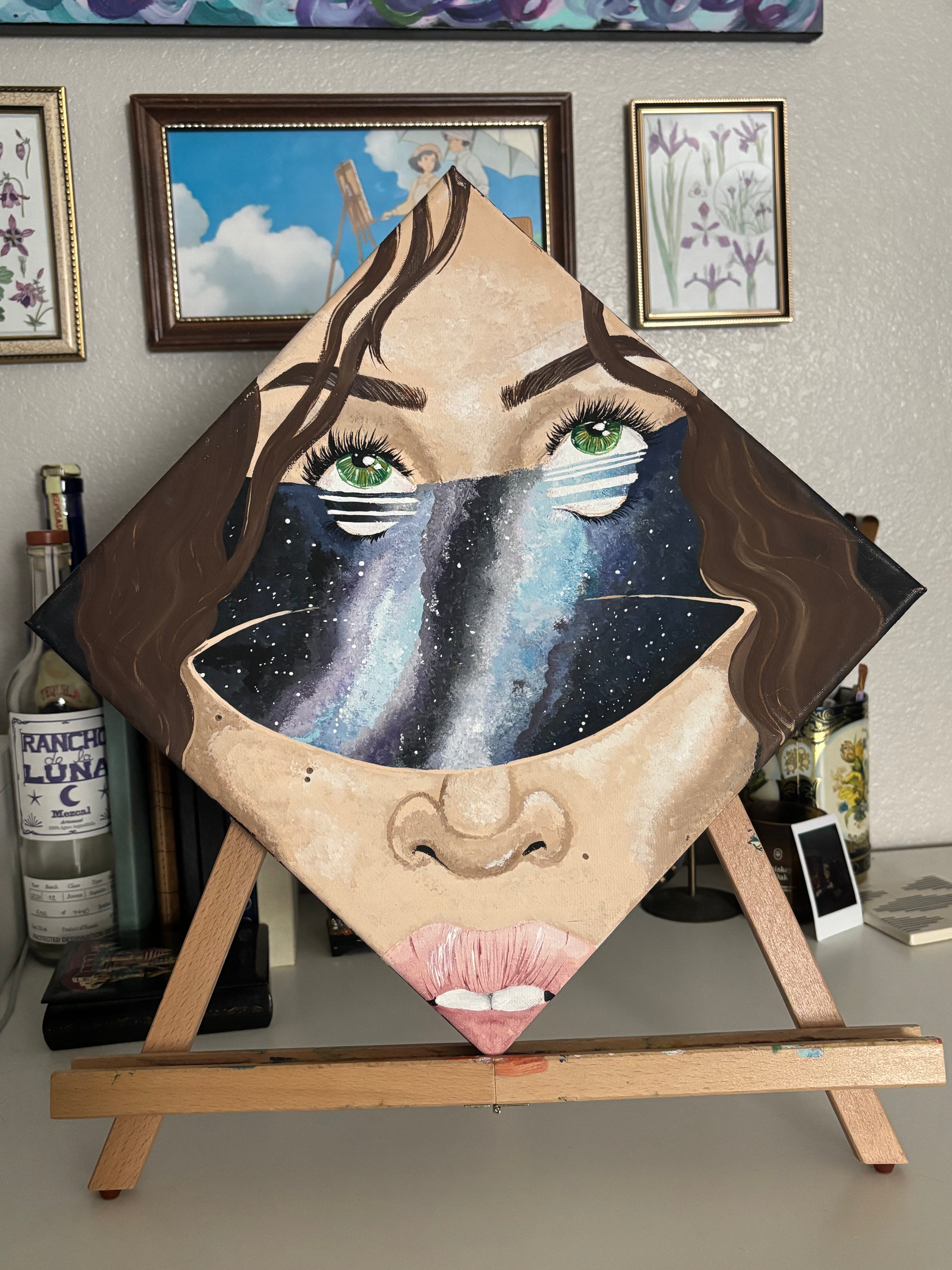 SPLIT - Original Painting on Stretched Canvas (12" x 12")
