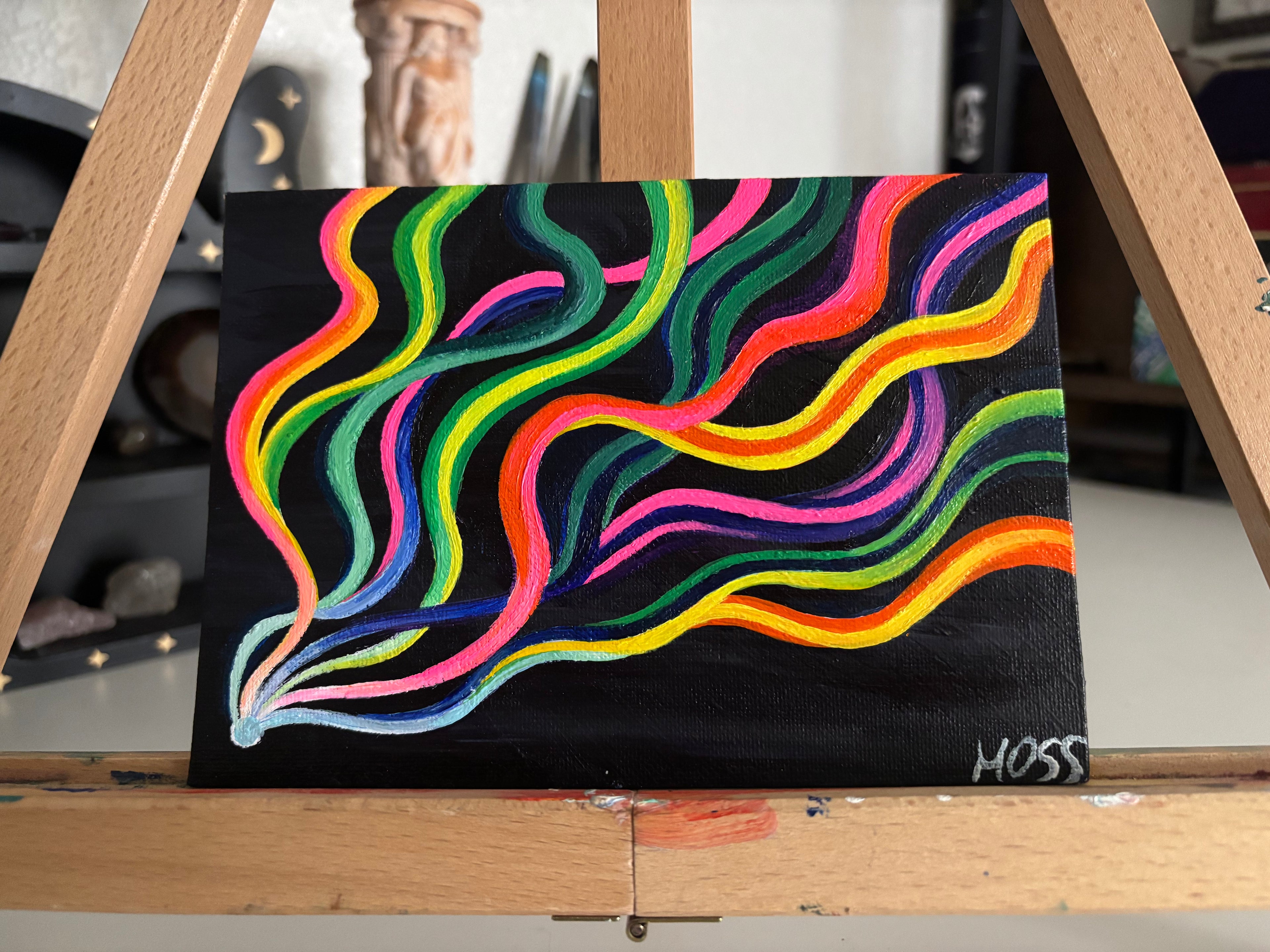 Starlight - Original Painting on Canvas Panel (5" x 7")