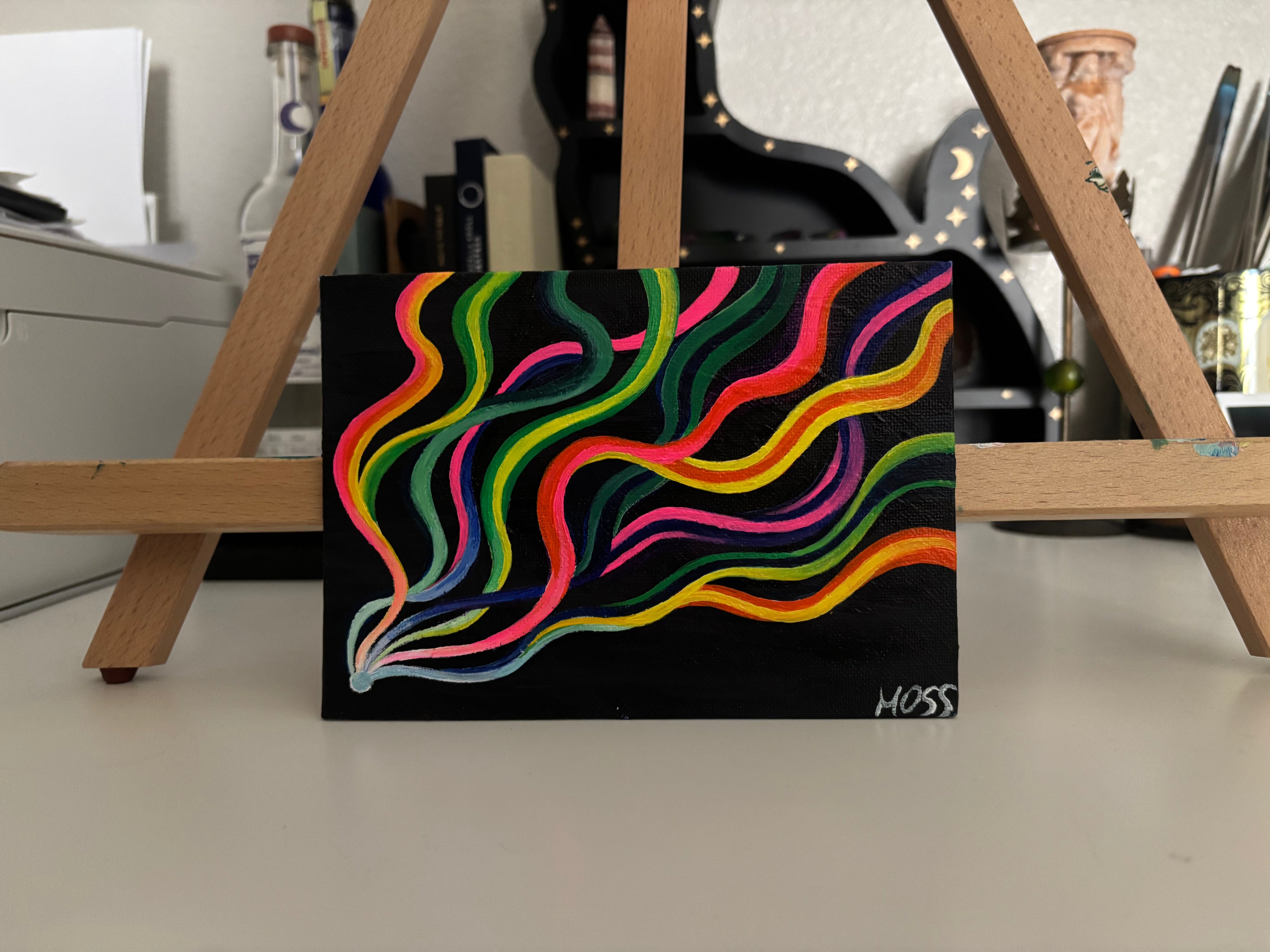 Starlight - Original Painting on Canvas Panel (5" x 7")