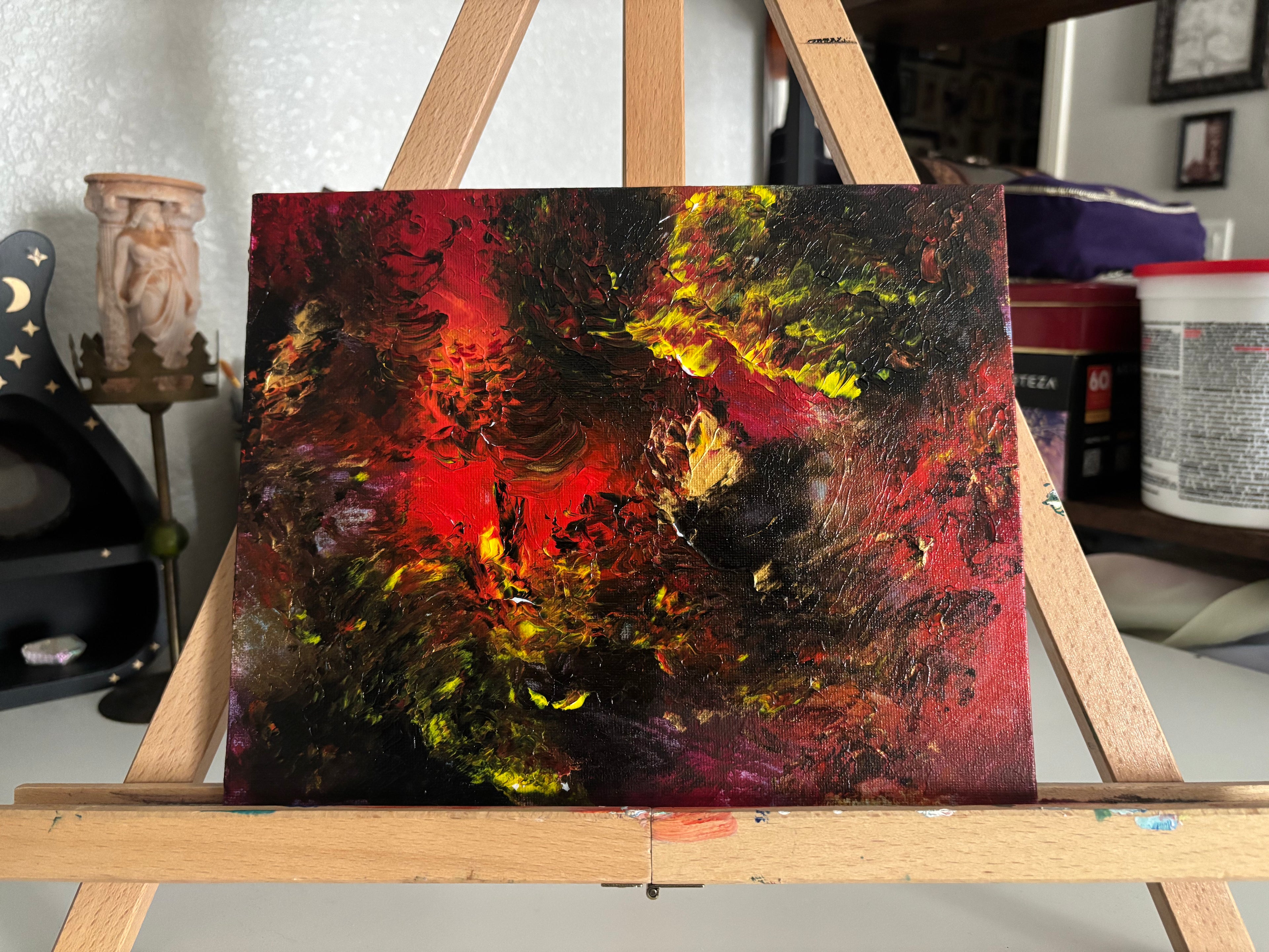 Trial by Fire - Original Painting on a Canvas Panel (8" x 10")