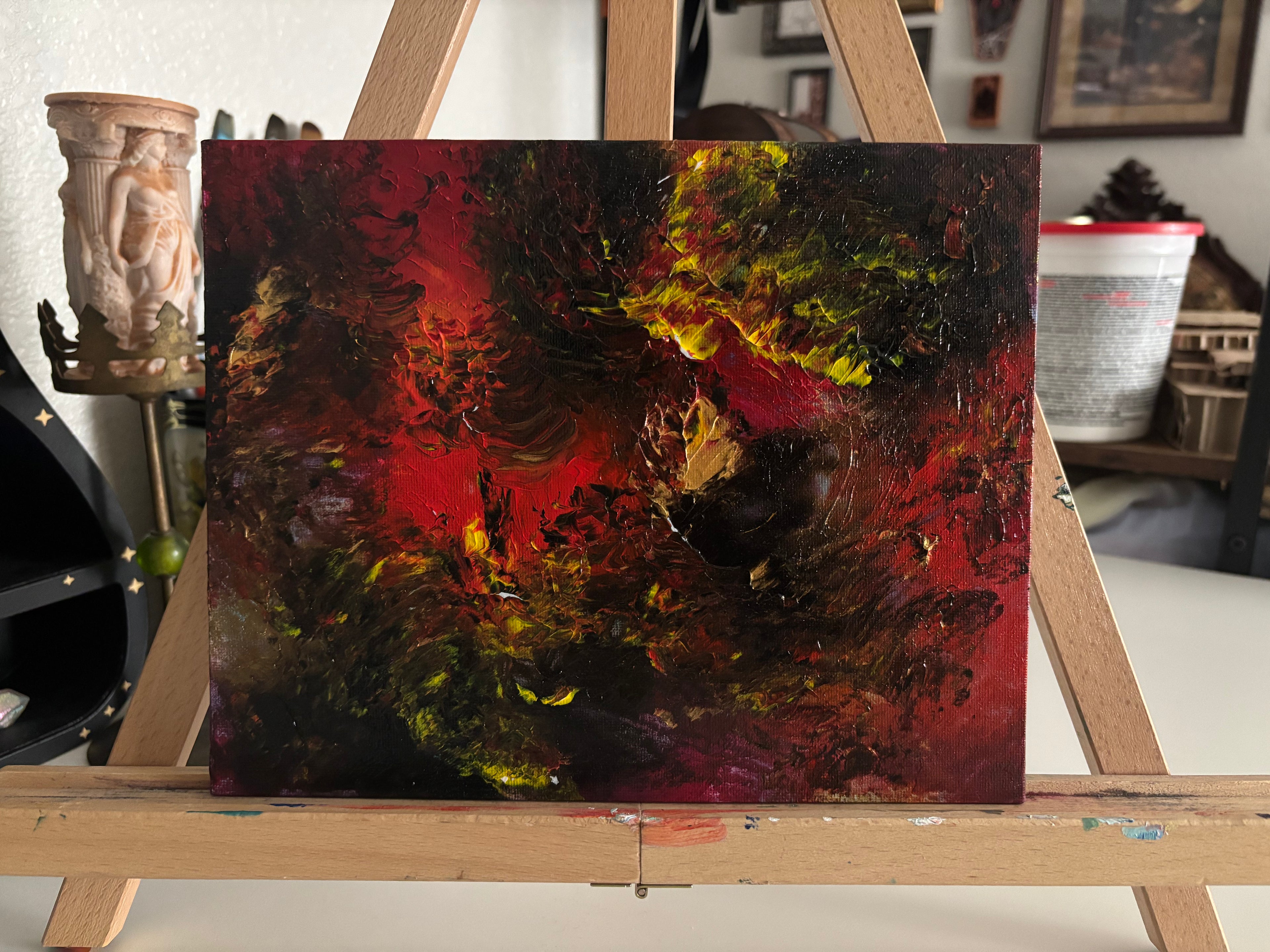 Trial by Fire - Original Painting on a Canvas Panel (8" x 10")