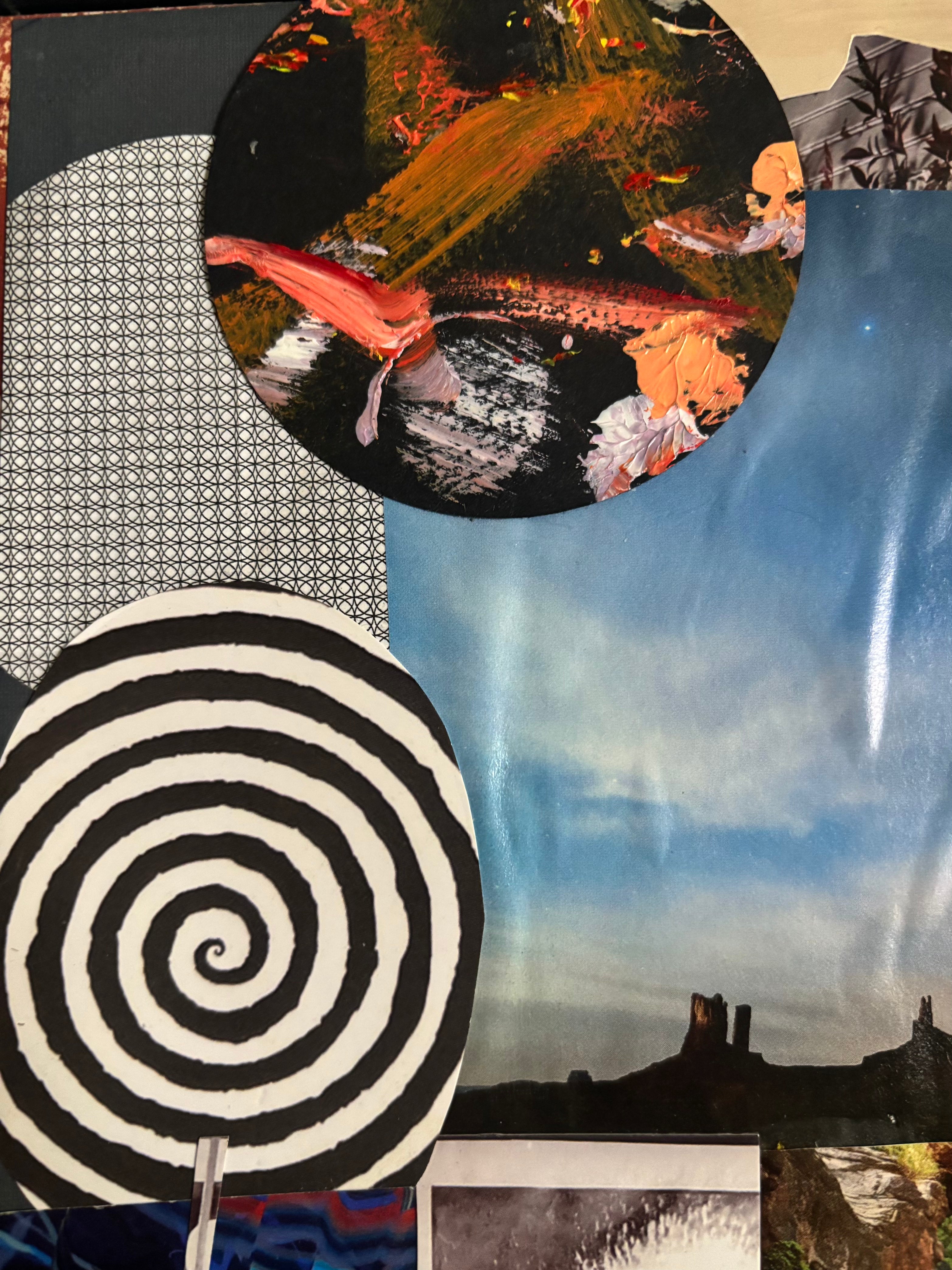 Did I Imagine It? - Original Collage (Framed - 12" x 12")