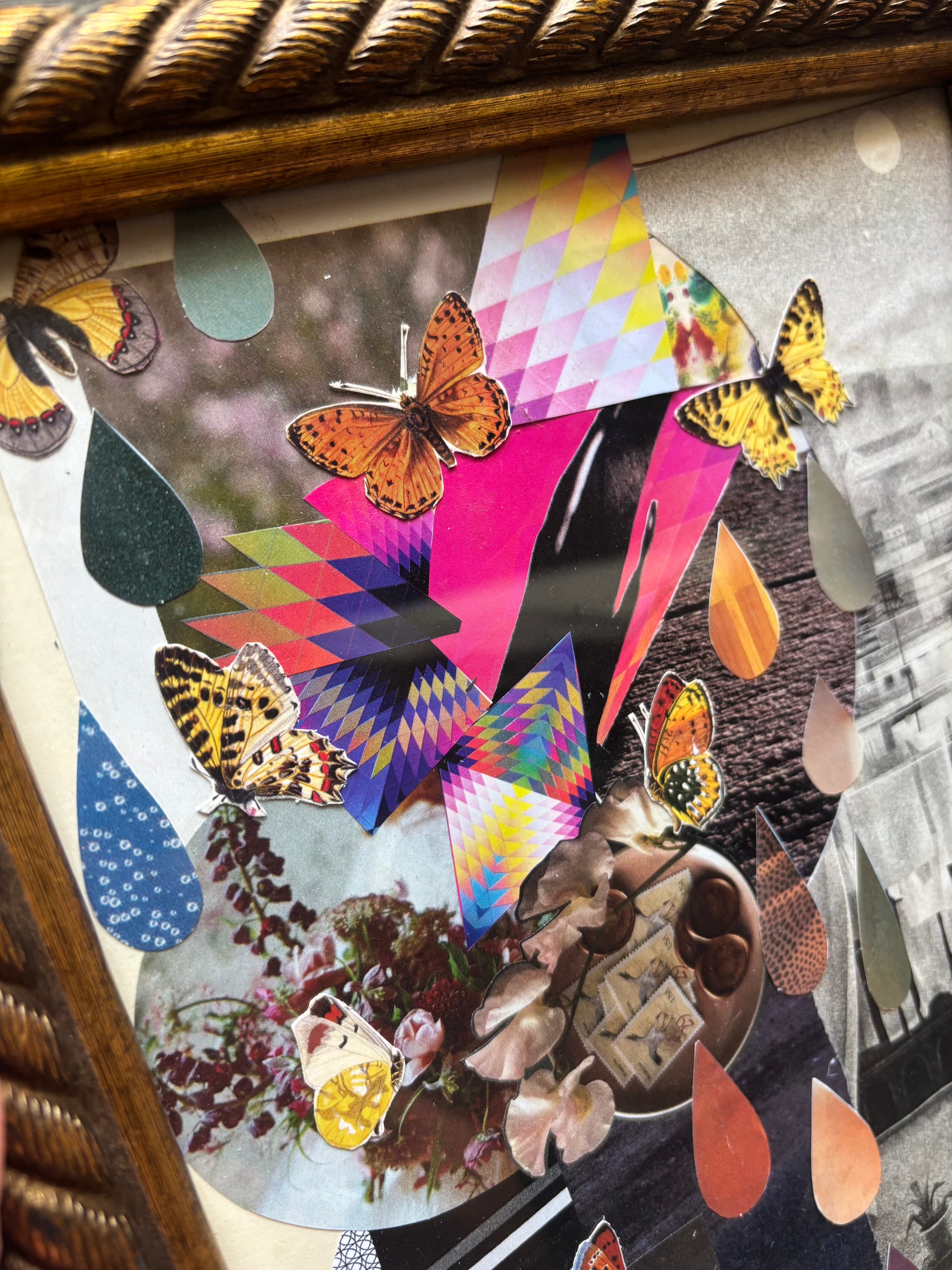 Separation of Self - Original Collage (Framed - 9.5" x 11.5")