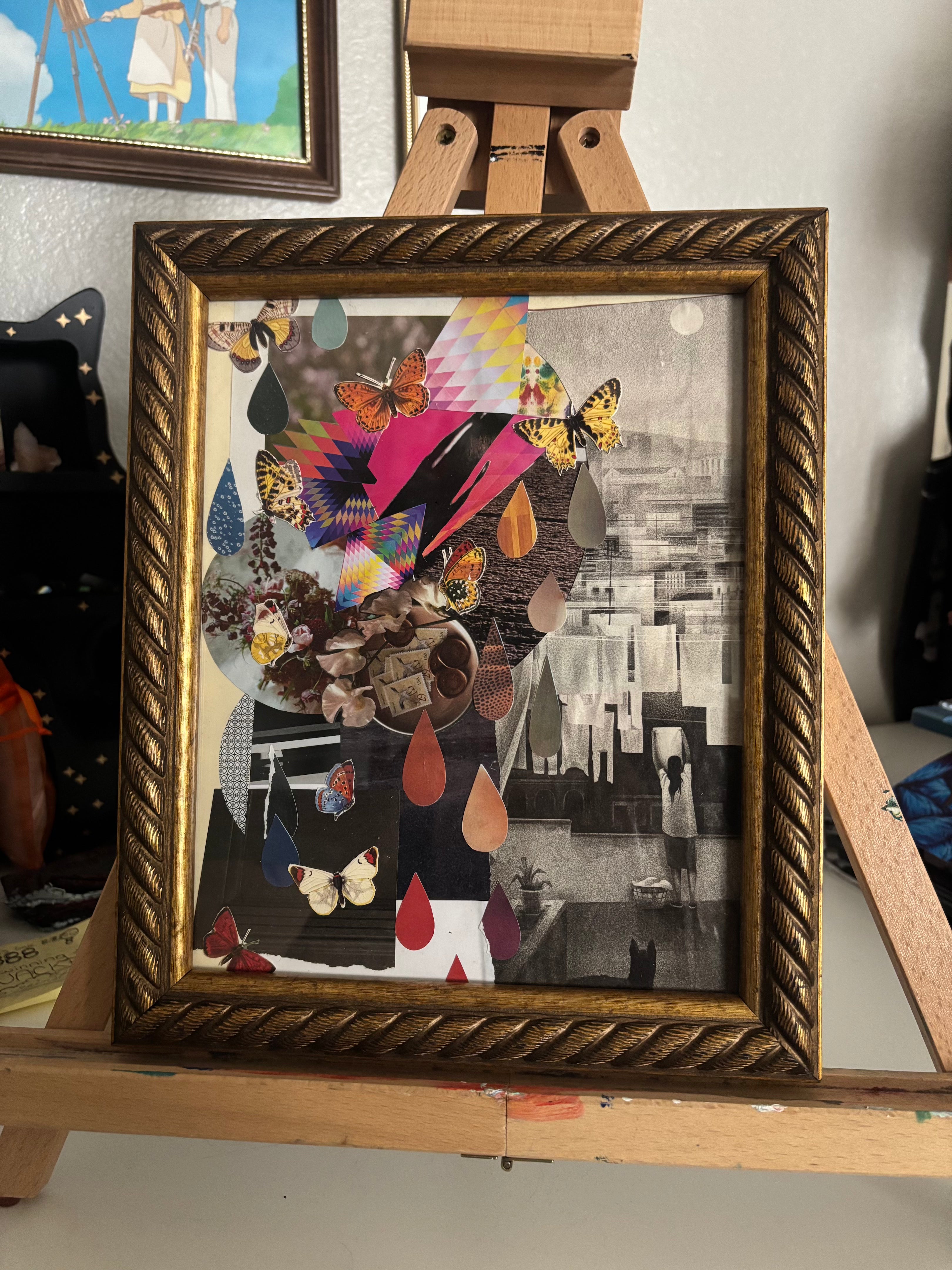 Separation of Self - Original Collage (Framed - 9.5" x 11.5")
